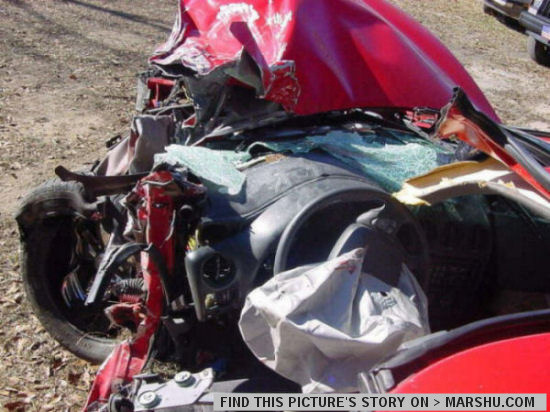 airbags burst in pontiac firebird car accident