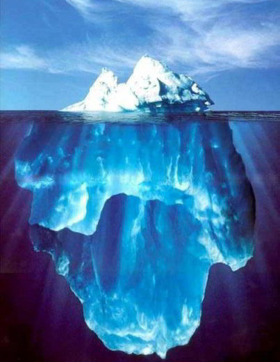 iceberg below water